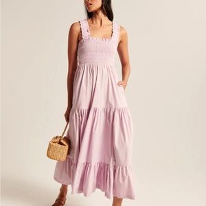 Abercrombie and Fitch Smocked Maxi Dress